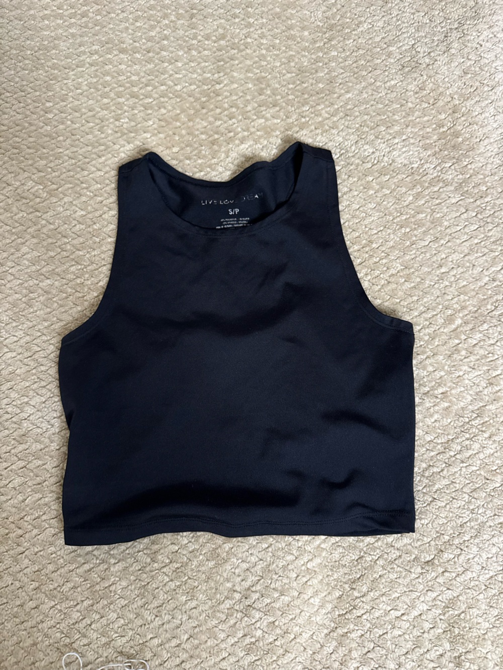 lululemon athletica Black Sleeveless High-Neck Tank